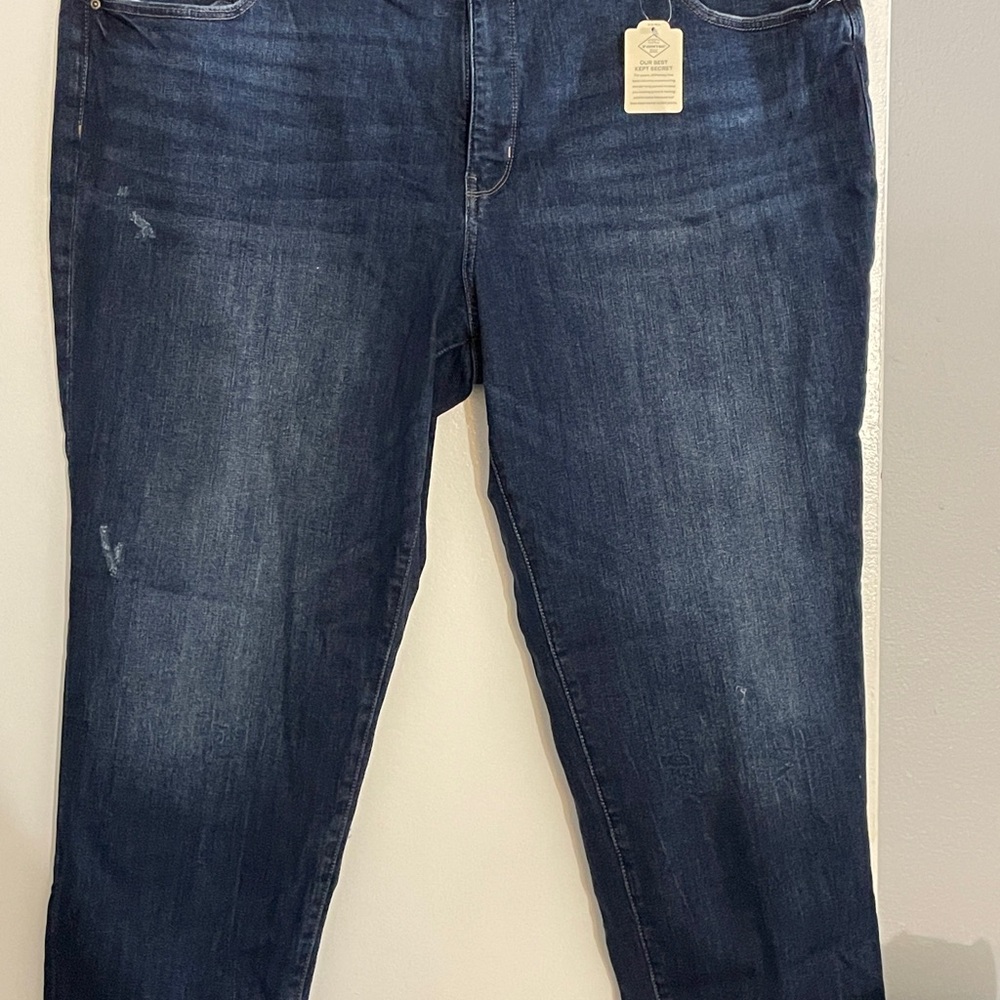 Dark Blue Denim Jeans NWT 24W